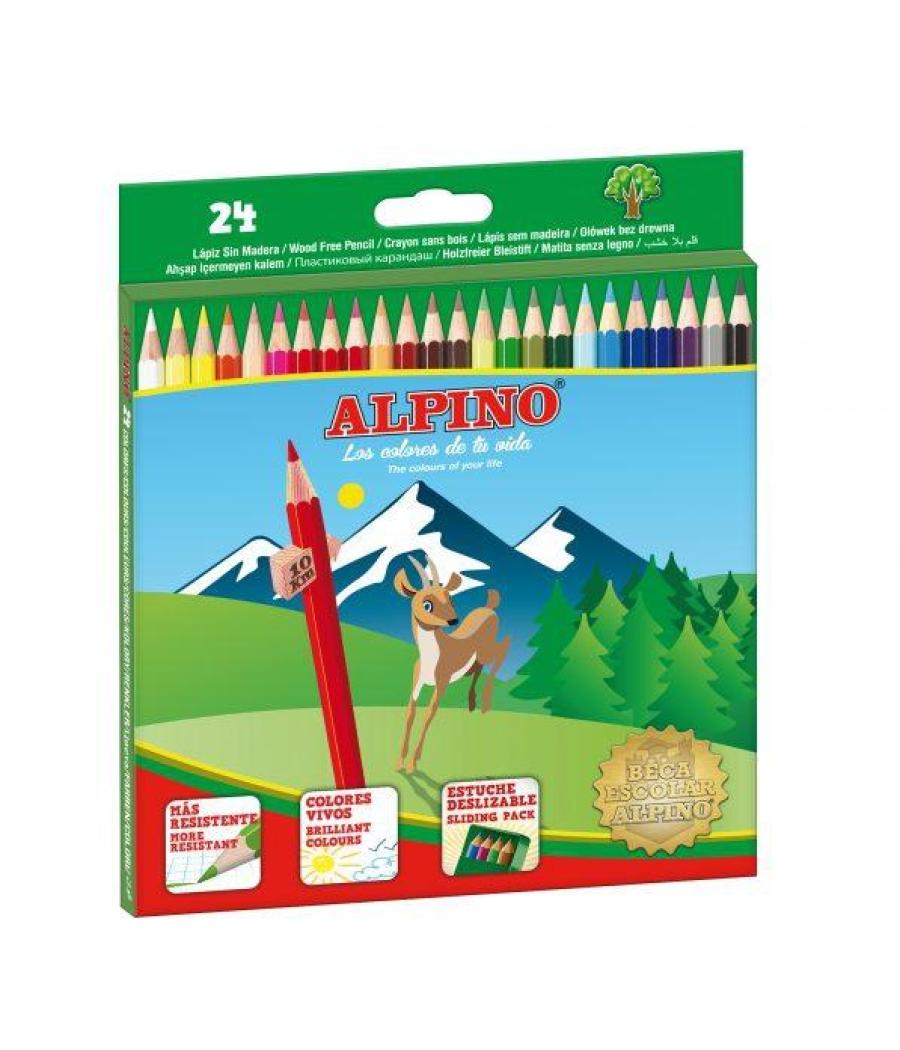 Alpino lápices de colores 175mm estuche de 24 c/surtidos