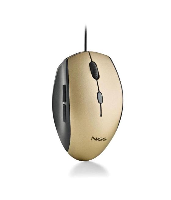 Ngs wired ergo silent mouse + usb type c adap gold