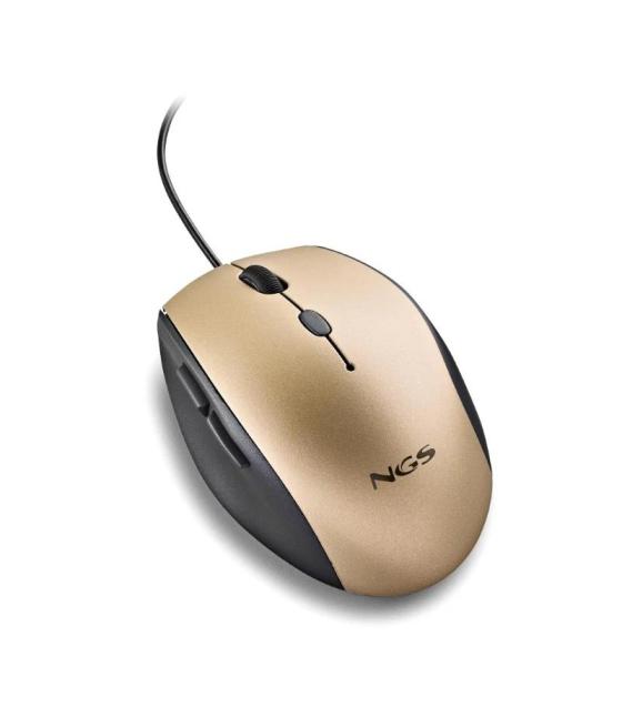 Ngs wired ergo silent mouse + usb type c adap gold