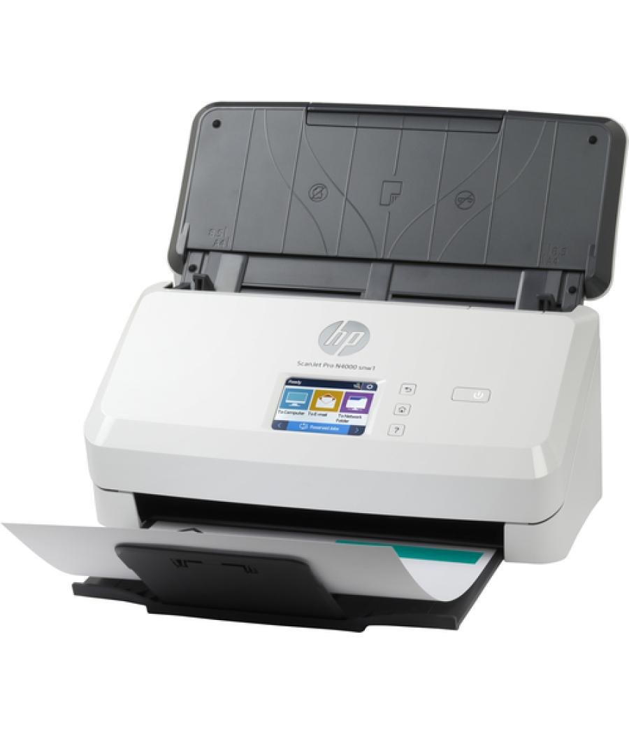 HP Scanjet Pro N4000 snw1 Sheet-feed Scanner Escáner alimentado con hojas 600 x 600 DPI A4 Negro, Blanco