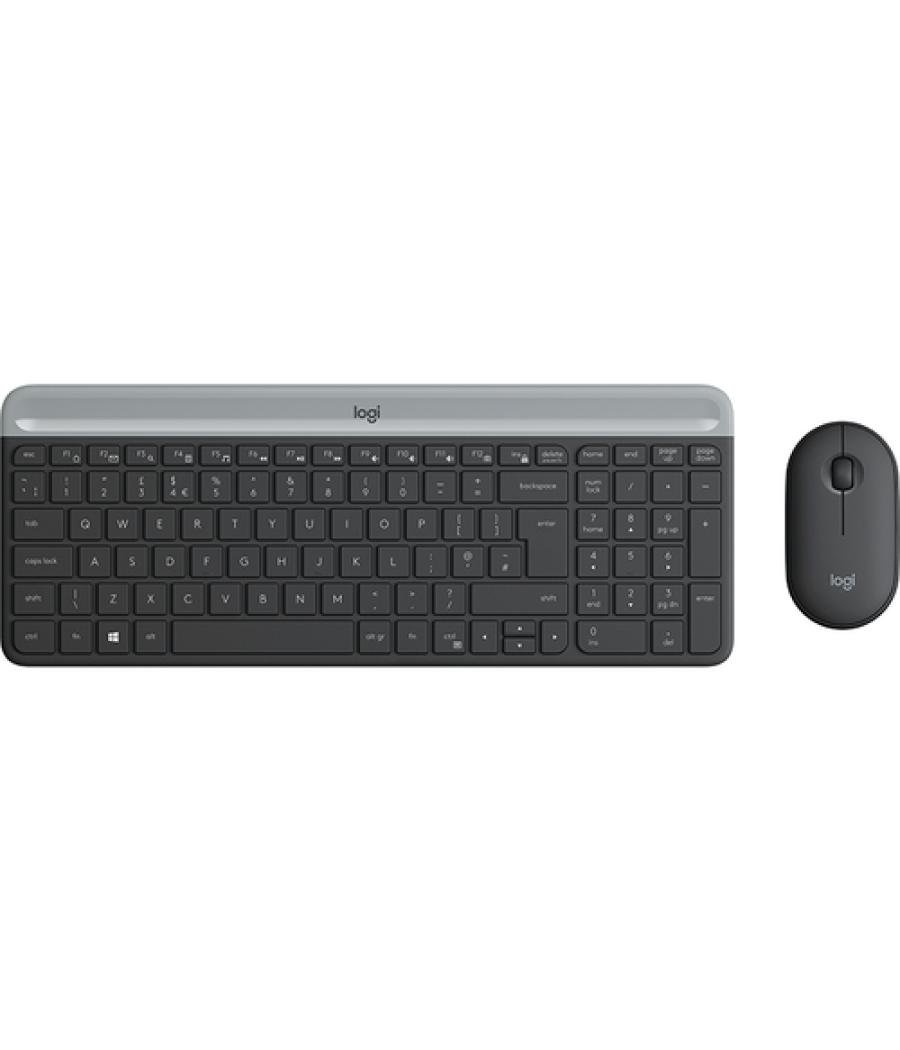 Logitech MK470 teclado Ratón incluido RF inalámbrico QWERTY Italiano Grafito