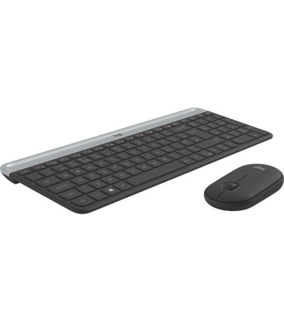 Logitech MK470 teclado Ratón incluido RF inalámbrico QWERTY Italiano Grafito