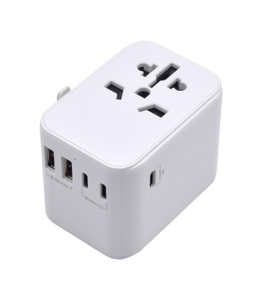 Ewent ew1470 adaptador de enchufe eléctrico universal blanco