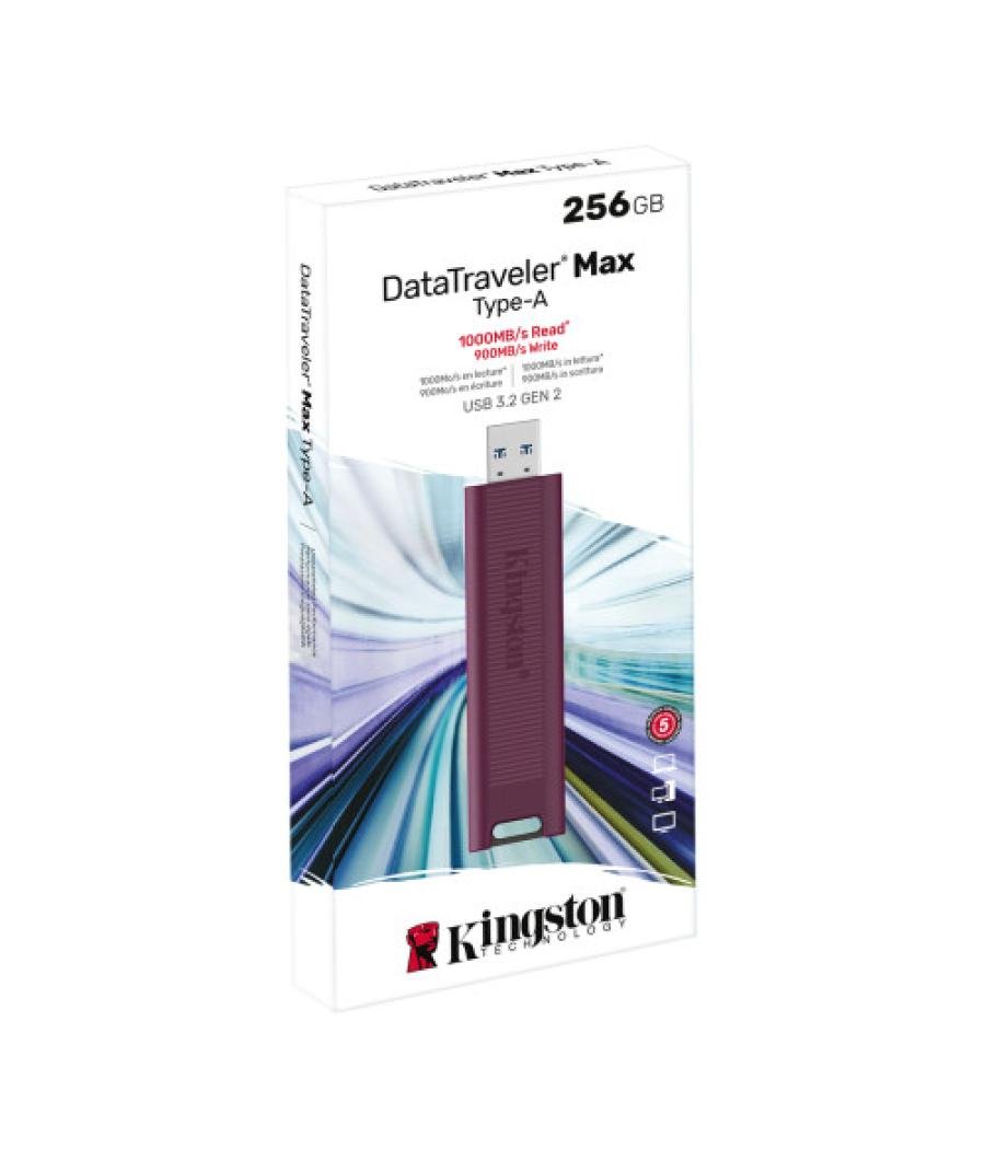 Kingston technology datatraveler max unidad flash usb 256 gb usb tipo a 3.2 gen 2 (3.1 gen 2) rojo