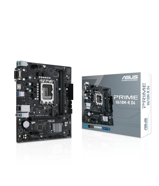 Placa base asus intel prime h610m - r d4 m - atx - 2x ddr4 - 4x sata3 - 2x usb 3.2 - 2x usb 2.0 90mb1b40 - m0ecy0