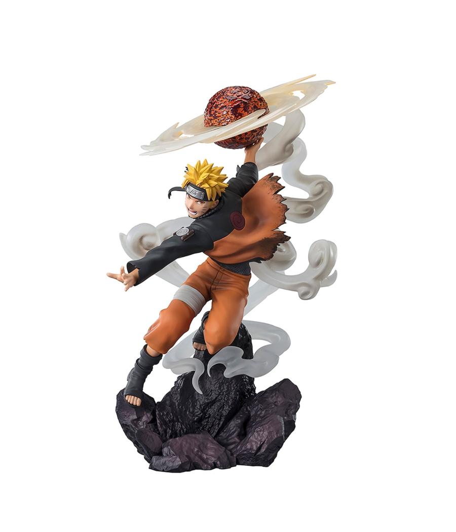 Figura tamashii nations figuarts zero extra battle naruto shippuden naruto uzumaki sage art lava release rasenshuriken