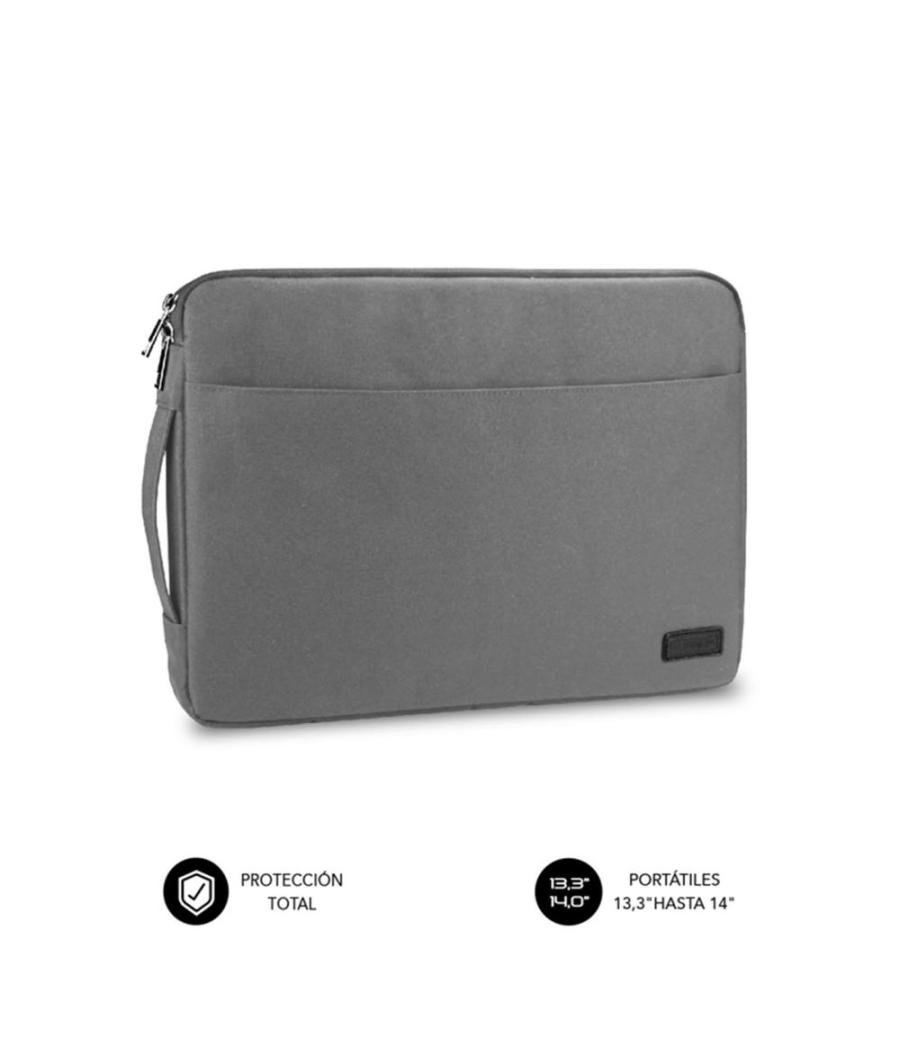 Funda subblim urban laptop sleeve para portatil 13.3pulgadas - 14pulgadas gris