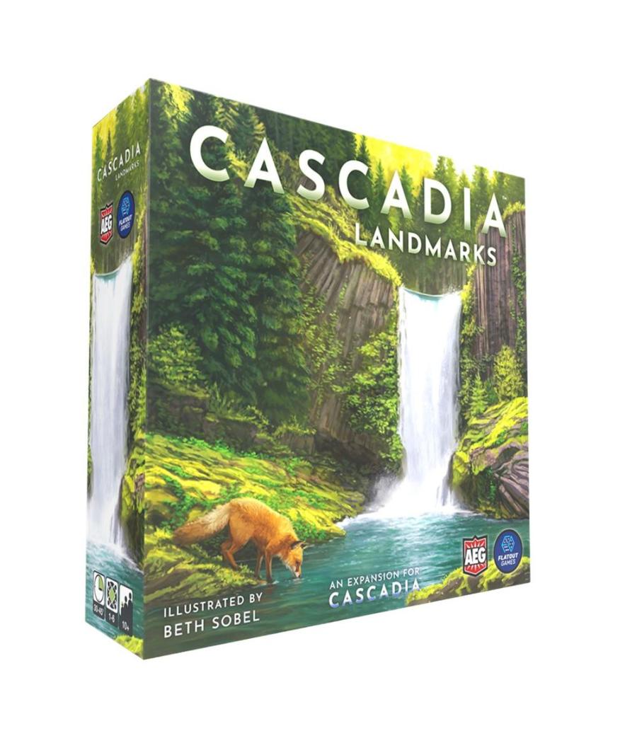 Juego de mesa cascadia landmarks ingles