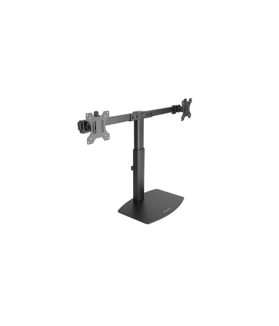 TooQ Soporte de mesa para 2 pantallas (monitor / plasma / LCD / LED) 17"-27" - Imagen 1