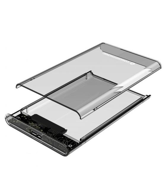 Caja externa conceptronic usb 3.0 sata transparente sin tornillos dante03t