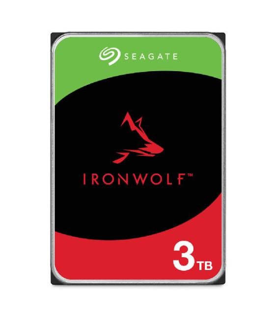 Disco duro interno hdd seagate ironwolf nas st3000vn006 3tb 3.5pulgadas 5400rpm - 256mb - sata 3