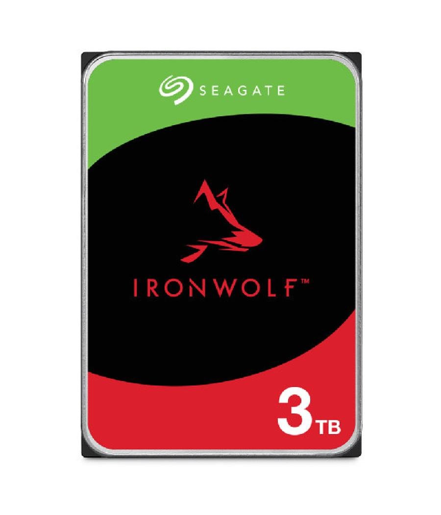 Disco duro interno hdd seagate ironwolf nas st3000vn006 3tb 3.5pulgadas 5400rpm - 256mb - sata 3