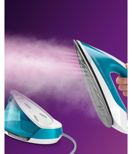 Centro planchado philips perfectcare compact plus 2400w - suela steamglide - vapor - antical - dep. 1.5l