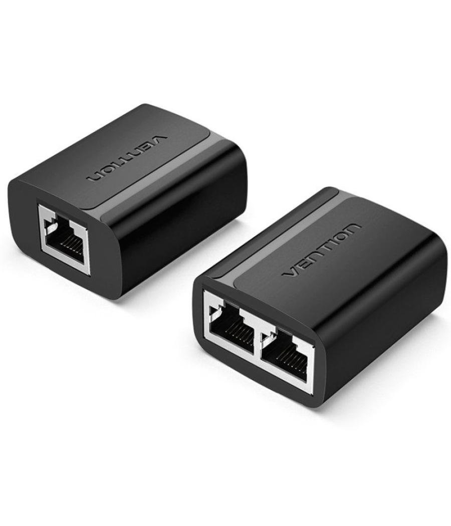 Divisor rj45 (2 uds) negro vention