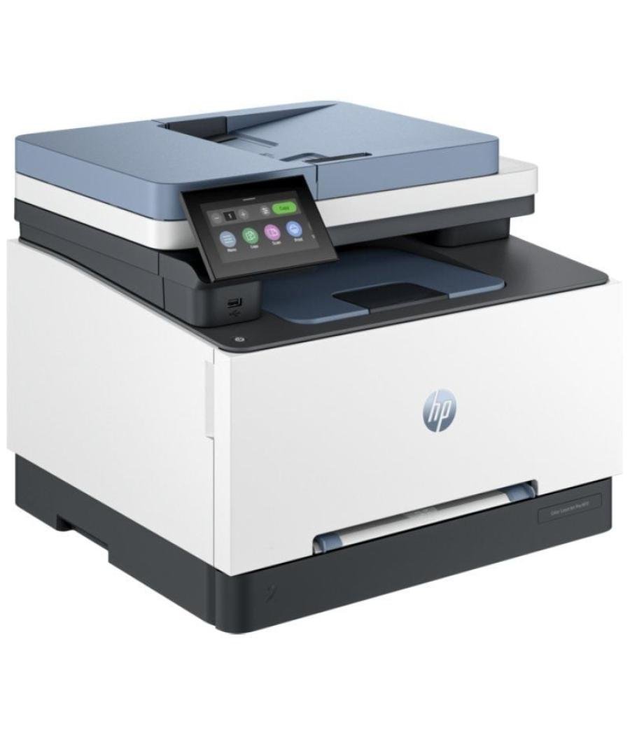 Multifunción láser color hp laserjet pro mfp 3302fdw wifi/ fax/ dúplex/ adf/ blanca y azul