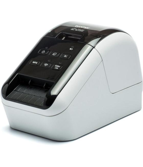 Impresora de etiquetas brother ql-810wc/ térmica/ ancho etiqueta 62mm/ usb-wifi/ blanca y negra