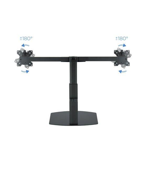TooQ Soporte de mesa para 2 pantallas (monitor / plasma / LCD / LED) 17"-27" - Imagen 6