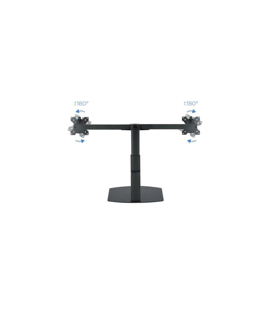TooQ Soporte de mesa para 2 pantallas (monitor / plasma / LCD / LED) 17"-27" - Imagen 6