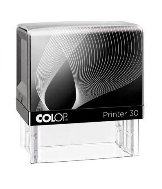 Colop printer 30 g7 18x47mm negro/negro no incluye placa de texto personalizada