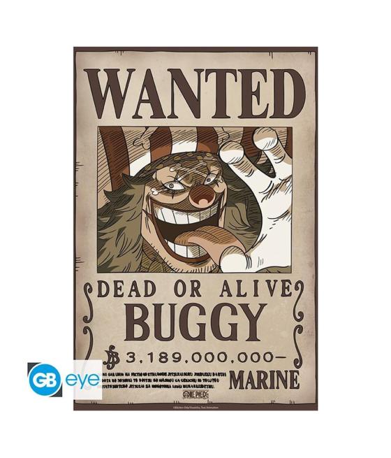 Poster gb eye chibi one piece wanted buggy wano