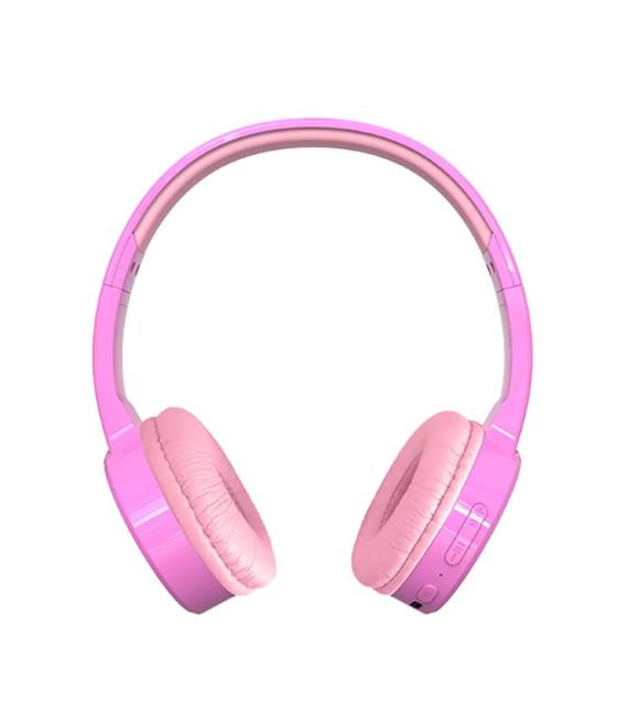 Auricular bluetooth denver bth - 106p - rosa