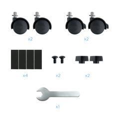 TooQ Soporte para CPU de SUELO con ruedas negro - Imagen 6