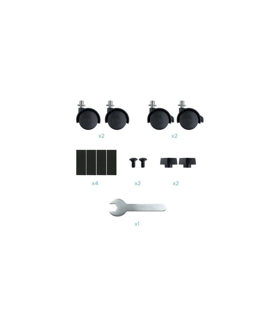 TooQ Soporte para CPU de SUELO con ruedas negro - Imagen 6