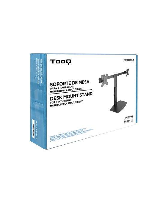 TooQ Soporte de mesa para 2 pantallas (monitor / plasma / LCD / LED) 17"-27" - Imagen 11
