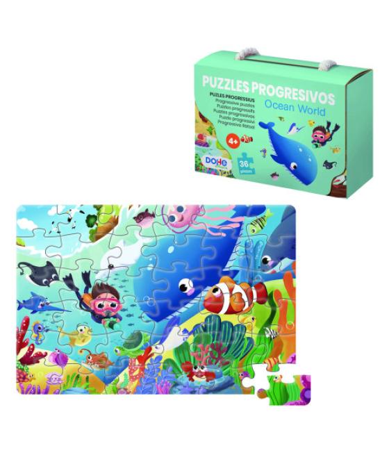 Puzzle de 36 piezas - a partir de 4-6 años - ocean world dohe 65011