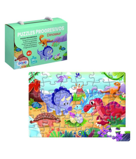 Puzzle de 36 piezas - a partir de 4-6 años - dinosaur dohe 65010