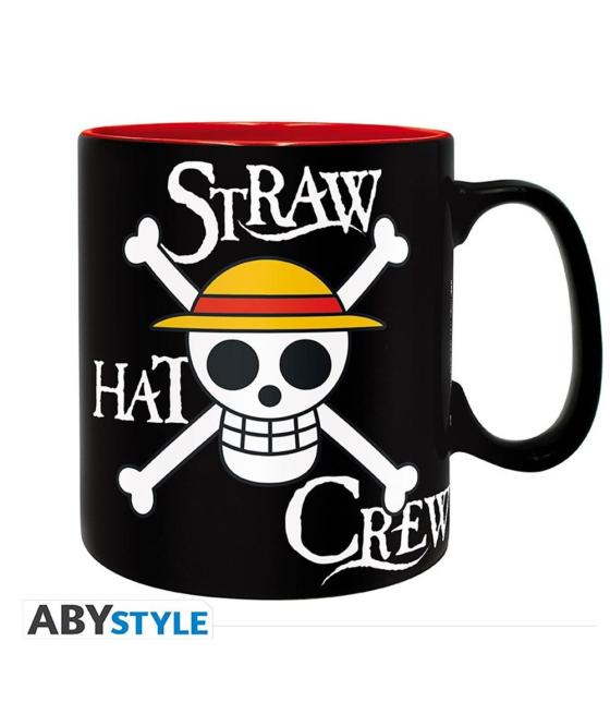 Taza abystyle one piece luffy & skull