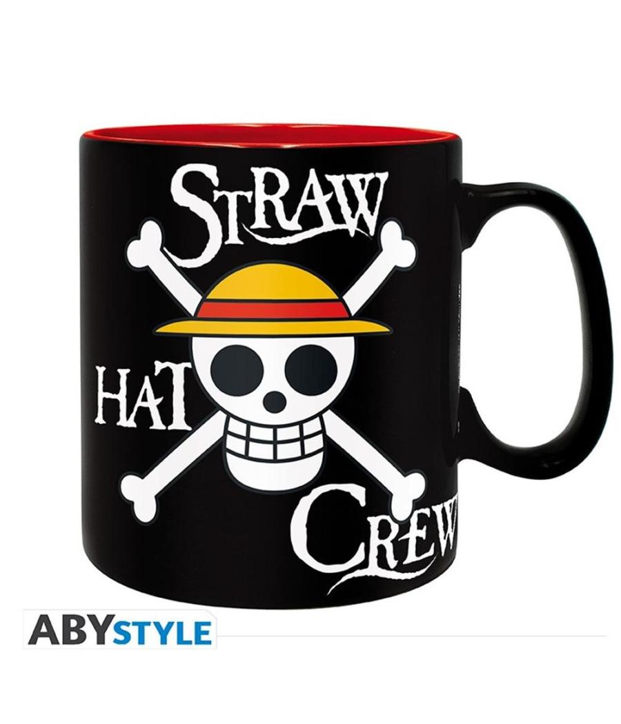 Taza abystyle one piece luffy & skull