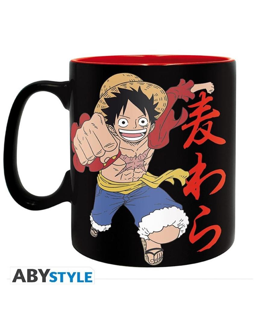 Taza abystyle one piece luffy & skull