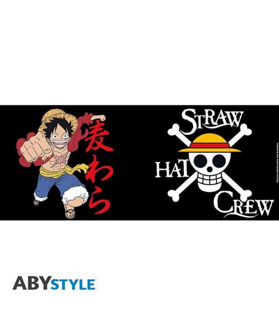 Taza abystyle one piece luffy & skull