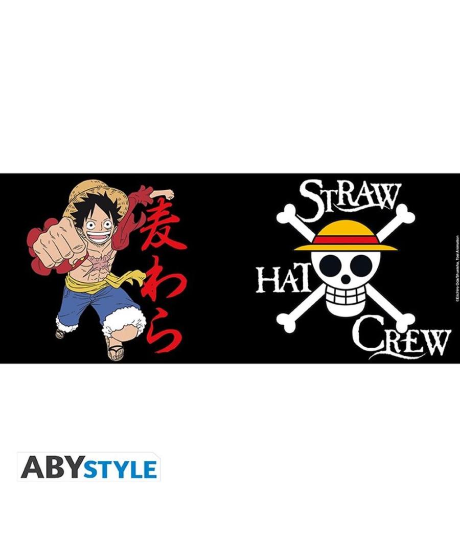 Taza abystyle one piece luffy & skull