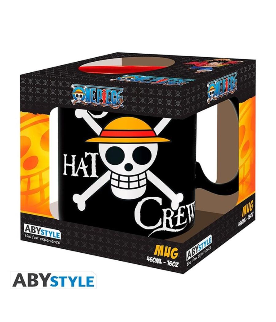 Taza abystyle one piece luffy & skull