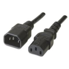 Ewent Cable alimentación VDE C14-C13, M/F, 1.80 m - Imagen 1