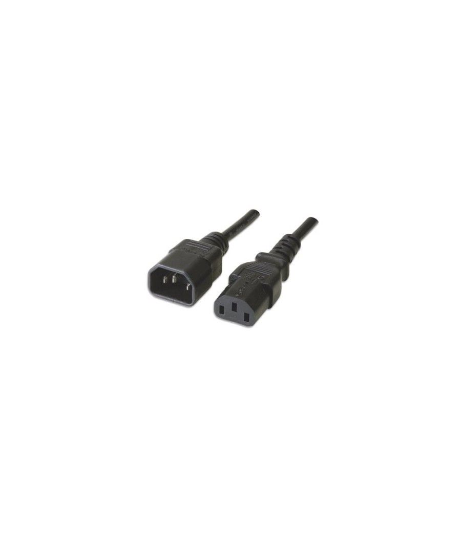 Ewent Cable alimentación VDE C14-C13, M/F, 1.80 m - Imagen 1