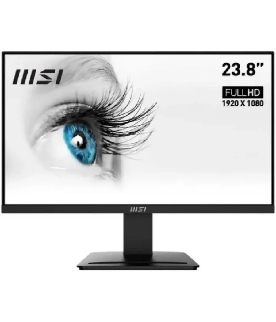 Msi monitor pro mp2412. 23.8” (60cm). plano. va. 1920x1080 (fhd). 100hz. negro
