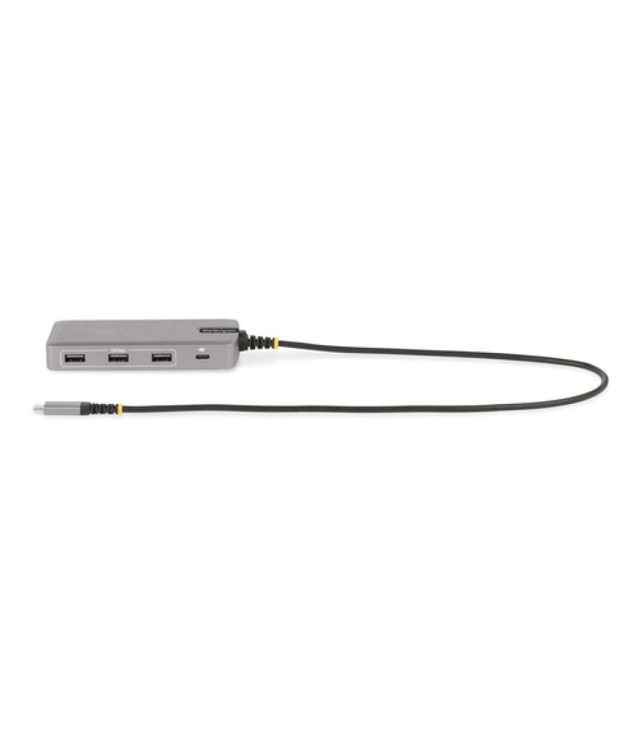 StarTech.com Adaptador Multipuertos USB-C para 3 Monitores - 4K 60Hz Doble + HDMI y DisplayPort 4K 30Hz - Hub USB de 3 Puertos -