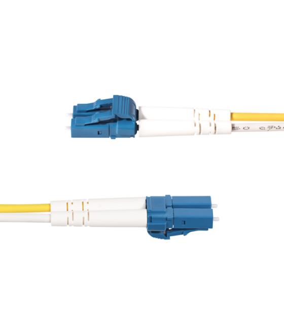 StarTech.com Cable de Fibra Óptica LC a SC (UPC) OS2 Monomodo 9/125µm 100G LSZH Dúplex de 2m - Low Insertion Loss - Resistente a