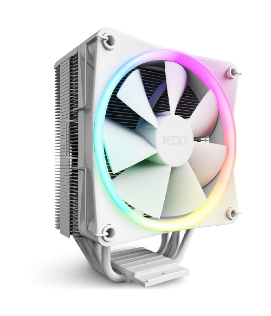 Nzxt t120 rgb procesador refrigerador de aire 12 cm blanco 1 pieza(s)