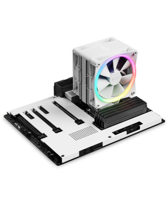 Nzxt t120 rgb procesador refrigerador de aire 12 cm blanco 1 pieza(s)