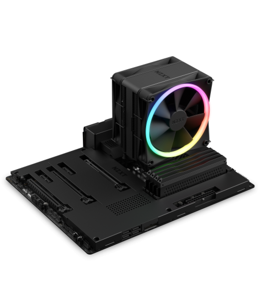 Nzxt t120 rgb procesador refrigerador de aire 12 cm negro 1 pieza(s)