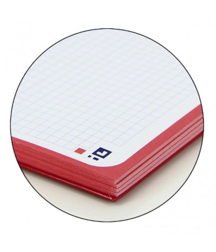 Cuaderno europeanbook 1 tapa extradura a4+ 80 hojas 5x5 color rojo oxford 100430198