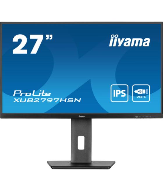 Iiyama prolite xub2797hsn-b1 pantalla para pc 61 cm (24") 1920 x 1080 pixeles 2k ultra hd led negro