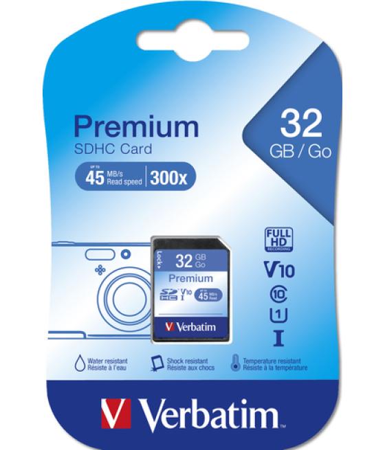 Verbatim Premium memoria flash 32 GB SDHC Clase 10