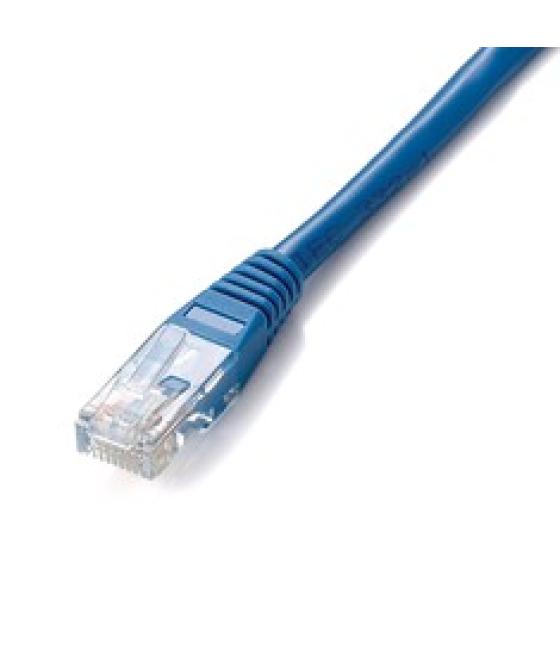 Cable red equip latiguillo rj45 u - utp cat6 0.25m azul