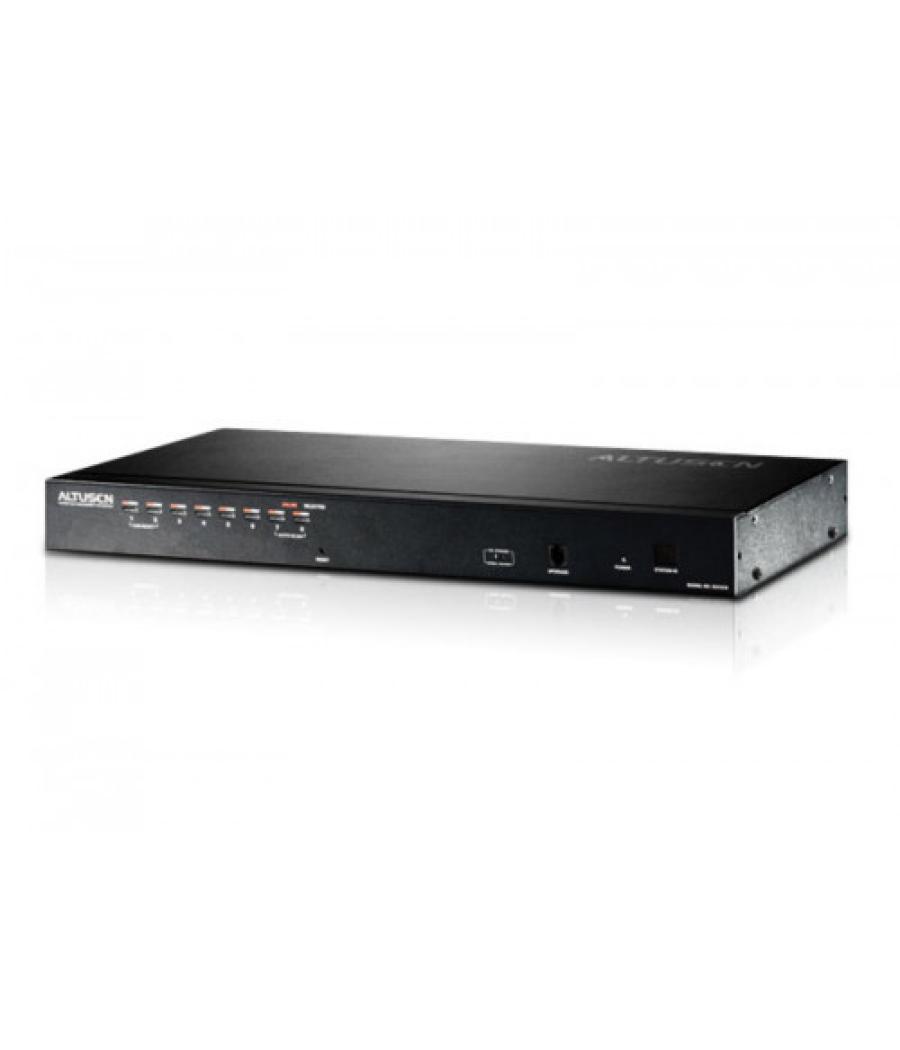 Aten kh1508a interruptor kvm montaje en rack negro