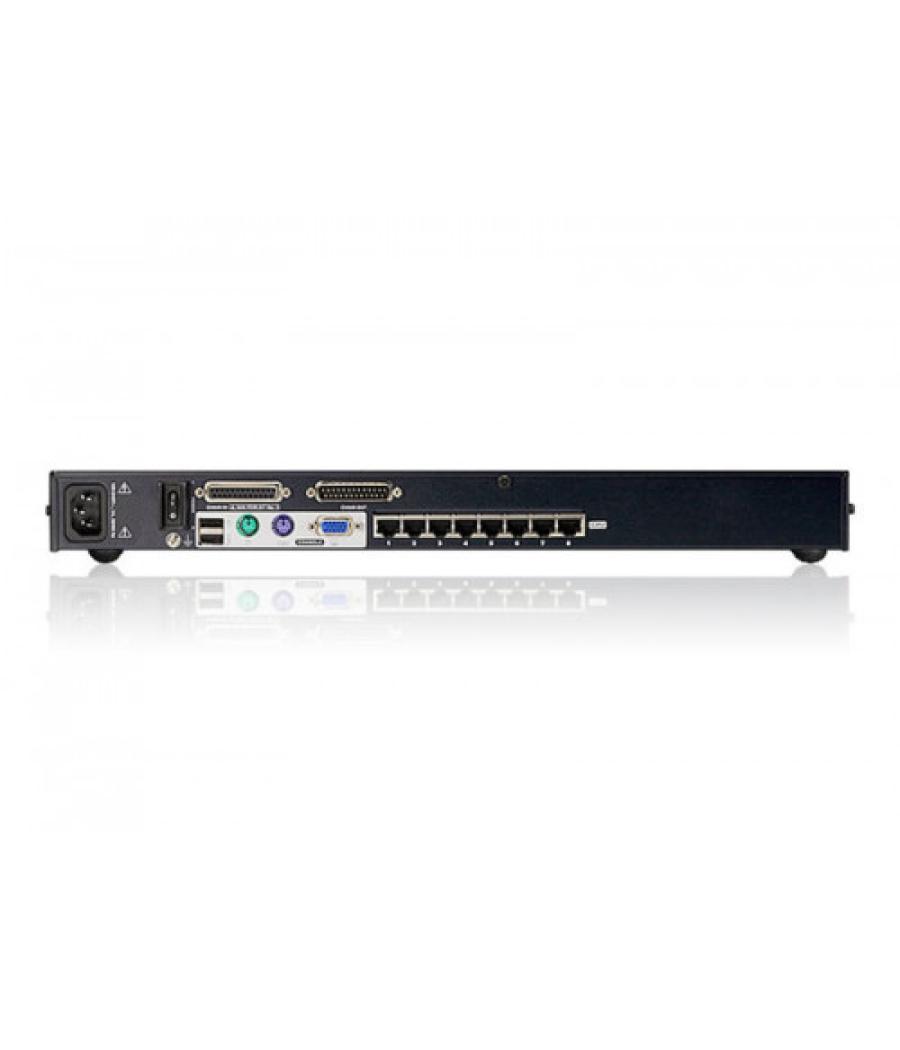 Aten kh1508a interruptor kvm montaje en rack negro